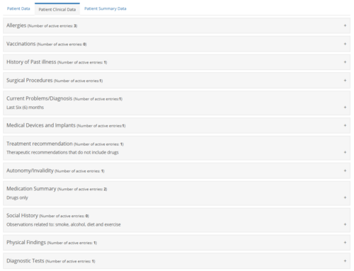 Figure 4.2.4: Patient Data Preview.