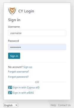 Figure 3.0: CY Login page. Enter your credentials.