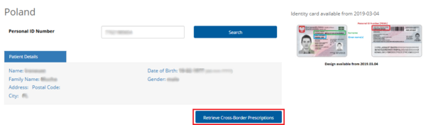 Figure 7.7: Verification of Patient Information and Request for Retrieval of Cross-Border Documents.